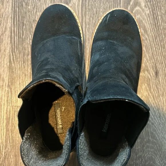 Kensie Black Boots Size 8 - Picture 3 of 11